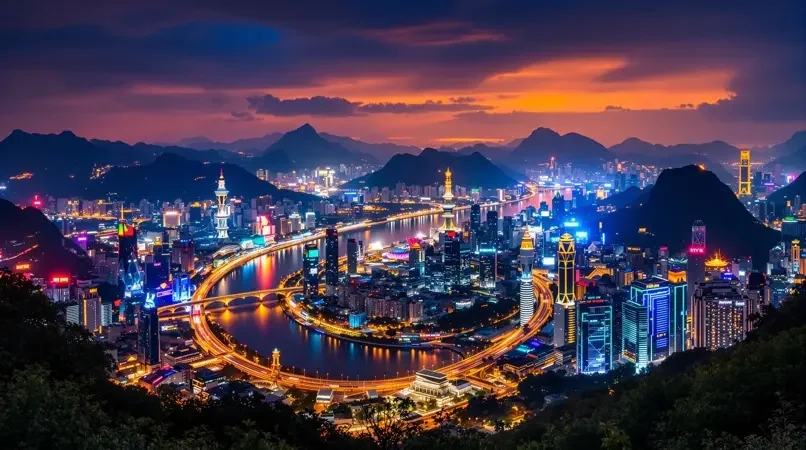 重庆山城夜景，现实版的千与千寻 - 旅行短视频封面